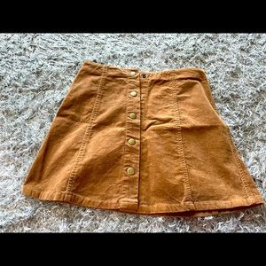 Sans souci fall button up corduroy skirt